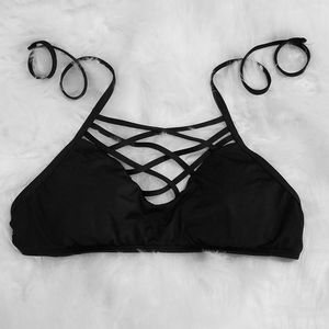 🌟Mossimo Black Bikini Top Size M Strappy
